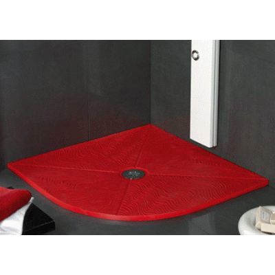 Plato de ducha stone serie OCEANO angular 8500 x 8500 Rojo SYAN, SYAN  Esquineros Esquineras Rinconeros Rinconeras 85x85cm