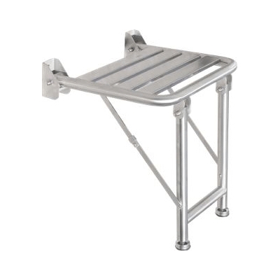 Asiento de ducha plegable de satinado NOFER 15045.S, 