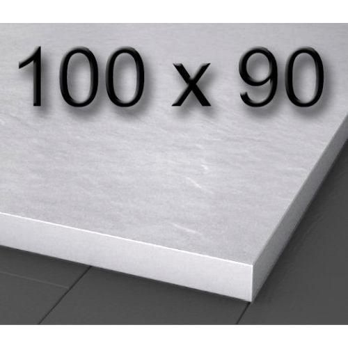 Plato de ducha de carga mineral textura pizarra de 1000 x 900 mm Blanco, Silexgel Resinas gelcoat Gel-coat Gel Coat Nudespol Poliester 100x90cm