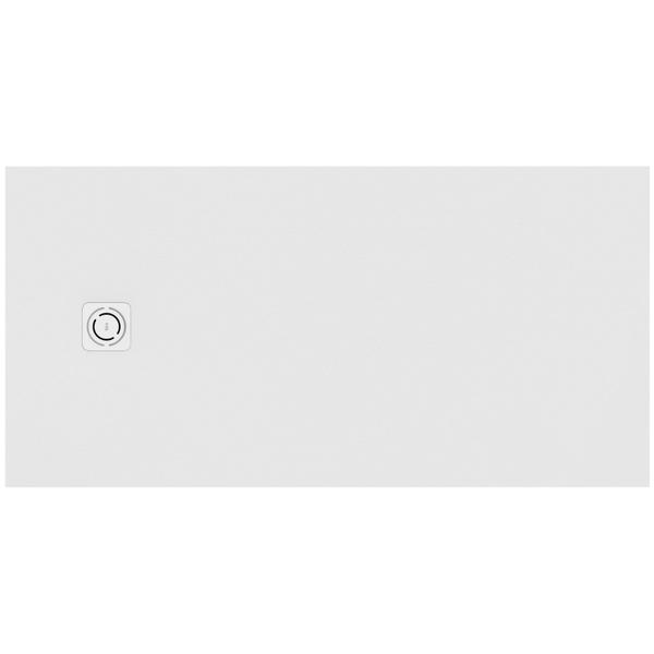 Plato de ducha de STONEX TERRAN-N de 1000x900x26 Blanco ROCA APA013E838401100, 