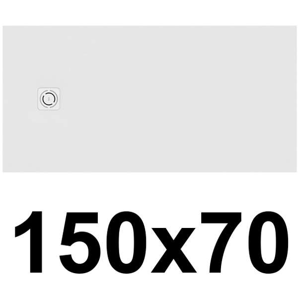 Plato de ducha de STONEX TERRAN-N de 1500x700x32 Blanco ROCA APA015DC2BC01100, 
