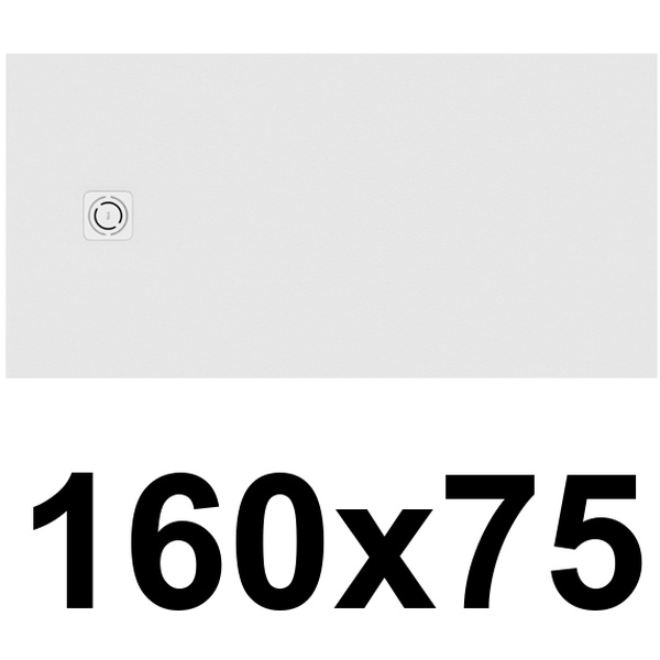 Plato de ducha de STONEX TERRAN-N de 1600x750x31 Blanco ROCA APA016402EE01100, 