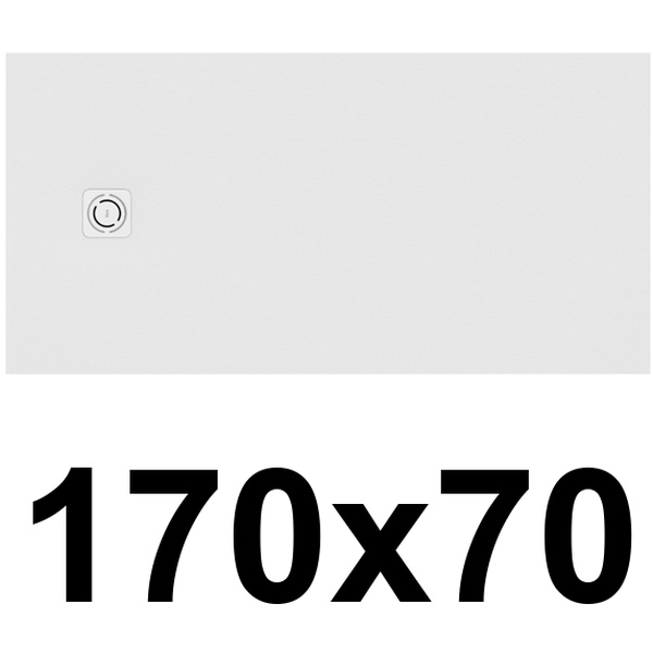 Plato de ducha de STONEX TERRAN-N de 1700x700x33 Blanco ROCA APA016A42BC01100, 