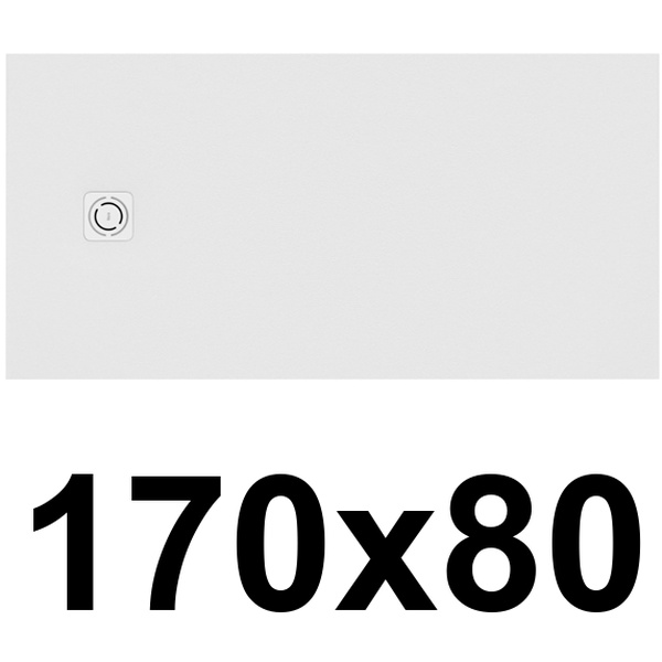 Plato de ducha de STONEX TERRAN-N de 1700x800x33 Blanco ROCA APA016A432001100, 