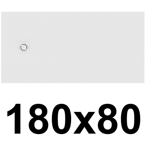 Plato de ducha de STONEX TERRAN-N de 1800x800x33 Blanco ROCA APA0170832001100, 
