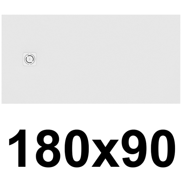 Plato de ducha de STONEX TERRAN-N de 1800x900x33 Blanco ROCA APA0170838401100, 