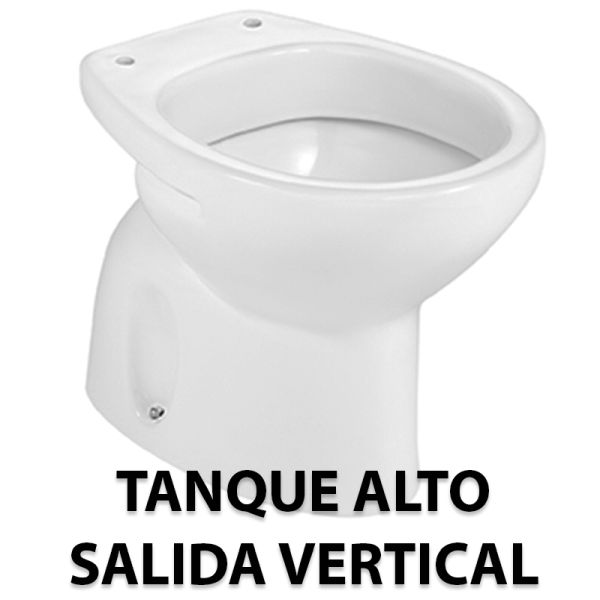TAZA VICTORIA PARA TANQUE ALTO SALIDA VERTICAL BLANCA A344398000 ROCA, Inodoros Water Bater Wc Cisterna Mochila Alta Piso Suelo Sanitarios Series Baos Aseos BLANCO VATER W.C.