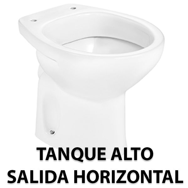 TAZA VICTORIA TANQUE ALTO SALIDA HORIZONTAL BLANCA A344397000 ROCA, Inodoros Water Bater Wc Cisterna Mochila Alta Pared Sanitarios Series Ba�os Aseos BLANCO VATER W.C.