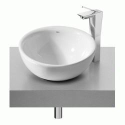 LAVABO CIRCULAR SOBRE ENCIMERA MODELO BOL 420 PERGAMON, Roca Encima De Arriba muebles Lababos washbasin basin lavavos Lavabos Sanitarios