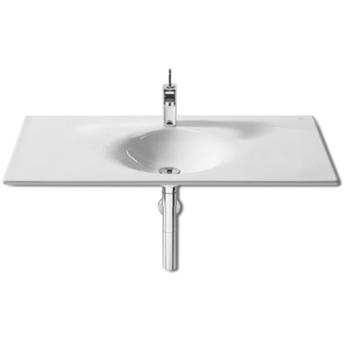 LAVABO RECTANGULAR MODELO KALAHARI DE PERGAMON 1000 x  510 327897170, Roca Lavabos Murales Con Para muebles Especiales Lababos washbasin basin lavavos Sanitarios Pared