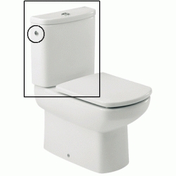 TANQUE COMPLETO CON TAPA Y MECANISMOS DAMA SENSO COMPACTO BLANCO 341516000 ROCA, Cisterna Mochila Sanitarios Series Baos Aseos Tazas Inodoros inodoro Water bater WC taza VATER W.C.