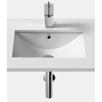 LAVABO DIVERTA PARA SOBRE ENCIMERA O PARA BAJO ENCIMERA 500 x 380 BLANCO A327114000 ROCA, Blanca Lavabos muebles Encima De Arriba Especiales Lababos washbasin basin lavavos Sanitarios