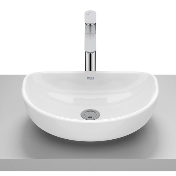 LAVABO REDONDO SOBRE ENCIMERA MODELO OPTICA ER45 BLANCO A327C10000 ROCA, 