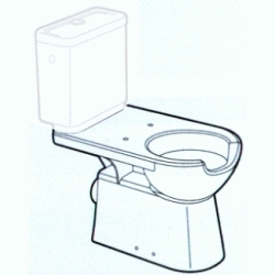 TAZA ACCESS TANQUE BAJO SALIDA HORIZONTAL CON APERTURA FRONTAL BLANCO A342239000 ROCA, Inodoros Water Bater Wc Cisterna Mochila Sanitarios Series Baos Aseos Detrs Pared VATER W.C.