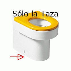 TAZA INFANTIL HAPPENING TANQUE ALTO SALIDA DUAL BLANCO ( SIN TAPA ) A347115000 ROCA, Inodoros Water Bater Wc Cisterna Mochila Sanitarios Series Baos Aseos Alta VATER hapenning happenning hapening W.C.