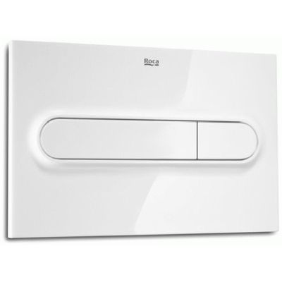 PLACA DE ACCIONAMIENTO PARA INODORO DE CISTERNA EMPOTRADA PL1 DUAL BLANCA ROCA A890095000 DSCTL, TIRADOR WC WATER BATER VATER PULSADOR Sanitarios W.C. Blanco