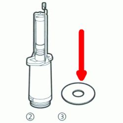 JUNTA DE CIERRE PLANA PARA DESCARGADOR DE LA CISTERNA EMPOTRADA REF. 890809000 ROCA, GOMAS MECANISMOS RECAMBIOS REPUESTOS Taza Inodoros Water bater WC tazas vater TANQUE MOCHILA MEMBRANA Empotrados Sanitarios W.C.  Menbranas Descargas Emptrar Fontaneria