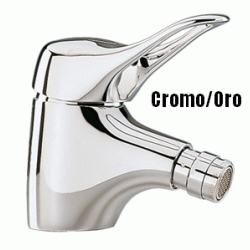 MONOMANDO DE BIDE AQUASOL LUX CROMO/ORO RAMON SOLER DSCTL  177054 8803CO 8428506770548, Cromado Cromada Griferas Grifos Dorado Series De Para ALMAES videt bidet Mezcladores Mezcladoras