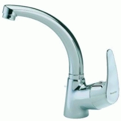 MONOMANDO DE LAVABO MODELO VULCANO CON CAO ALTO GIRATORIO REF 6910 CC CROMADO RAMON SOLER DSCTL, MEZCLADOR GRIFOS GRIFERIAS CROMADA CROMADO Lababos washbasin basin lavavos Lavabos Repisa single handle faucet tap