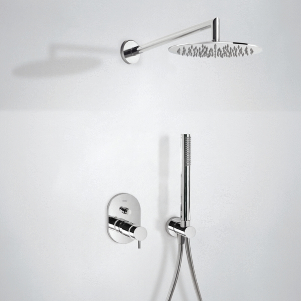 Kit de grifo termost�tico empotrado de 2 v�as para ducha TRES 09096022, 