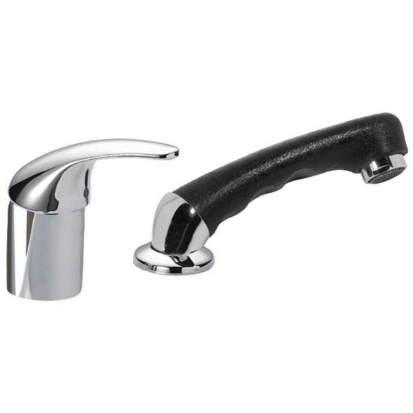Monomando para lavacabezas de peluquera con ducha de mano extrable TRES 172450, 