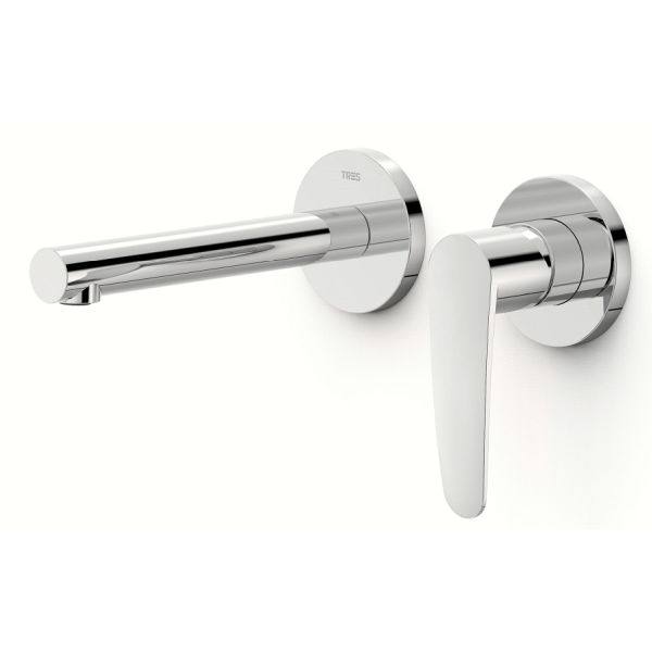 Monomando lavabo empotrado cao177mm FLAT-TRES 20430001, 