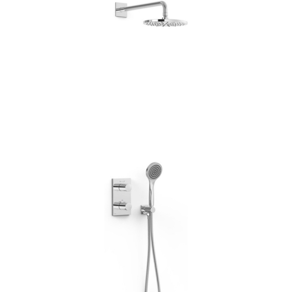 Kit de grifo termost�tico empotrado de 2 v�as Therm-box para ducha-21625004 TRES, grifos Grupo FRIFOS griferias basin GRIFER�AS CROMADA Repisa tap Mezcladoras Mezcladores mixer MONOMANDOS washbasin para agua