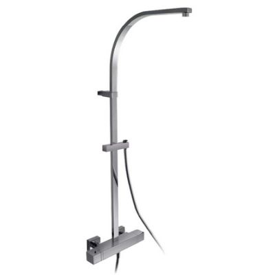 CONJUNTO DE DUCHA TERMOSTATICO SIN EQUIPO CROMADO REF.00749501TRES, TERMOSTATICA GRIFOS GRIFERIAS PLATO DUCHA CROMADA CROMADO MONOMANDOS Mezcladores Mezcladoras thermostatic shower mixer wall-mounted hung