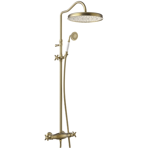 Conjunto ducha termostatica MONO CLASIC laton viejo ref 24219502LV TRES, 