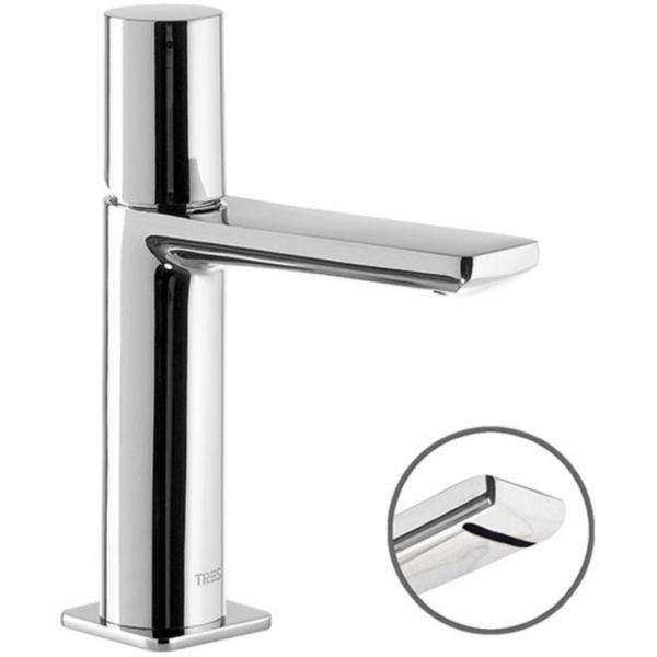 MONOMANDO DE LAVABO LOFT-TRES CON VALVULA AUTOMATICA CROMADO REF 20010102D, 