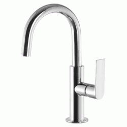 MONOMANDO DE LAVABO LOFT-TRES CON CAO TUBO DE 170 mm DE ALTURA CROMADO REF 20020504 TRES, Lababos washbasin basin lavavos Lavabos Repisa Mezcladores Mezcladoras single handle faucet Tuberias Grifos Griferias