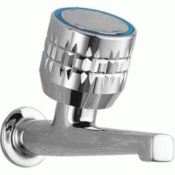 Grifo mural de 1 agua para office o lavadero conexin roscada macho de G1/2. Con ndice azul., Fregadera Tres De Para GRIFERIAS COCINA LAVADERO OFFICE GRIFOS 1.23.520 12352037 8429546012377 8429546379807 Ofice un agua