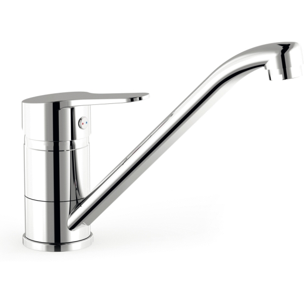 Grifo monomando para cocina cao horizontal y flexibles G3/8. 21533301 TRES, 