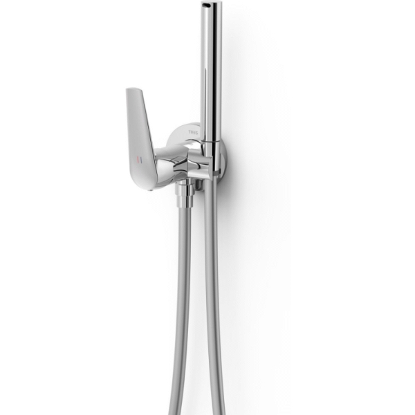 Grifo monomando empotrado con ducha para inodoro FUJI REF 28112301 TRES, 