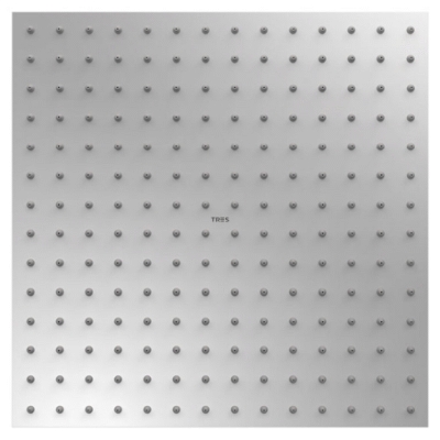 Rociador de ducha cuadrado 300x300mm Cromado TRES 134315012, 