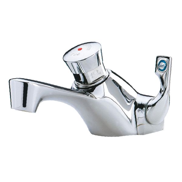Grifo de lavabo temporizado 3000 sin llaves de paso Cromo PRESTO 28031, 8427838280312