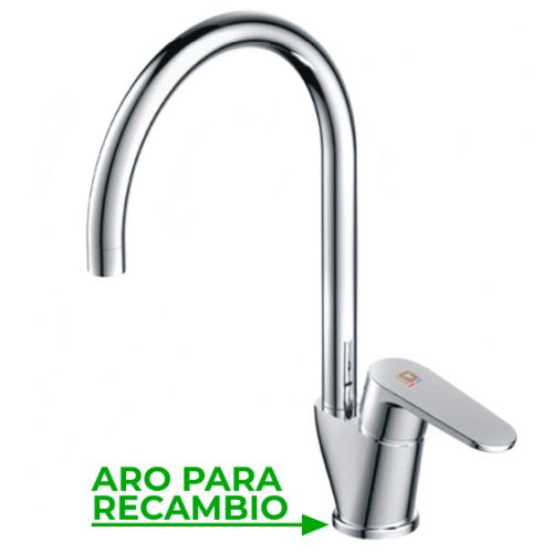 ARO BASE PARA MONOMANDO DE FREGADERO LUCA REF: A-615 - FELIU BOET, A615 A/615  Recambios Repuestos de para fontaneria fontaneros peana embellecedor BIDET single handle faucet tap