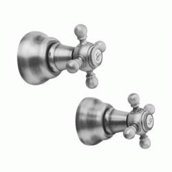 JUEGO LLAVES DE PASO EMPOTRAR CLASICA 1866 CROMADAS REF 240290 GROBER, CROMO CROMADO ENCASTRAR EMPOTRAR EMPOTRABLE GRIFOS GRIFERIAS Classic Vintage Epoca GRB