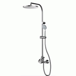 Columna de ducha telescpica ECOPRIME con monomando Cromo GROBER 15465400TL, MEZCLADOR GRIFOS GRIFERIAS CON COLUMNA CROMO CROMADA PLATO DE DUCHA alcachofas cabezales cabezas Sistema GRB