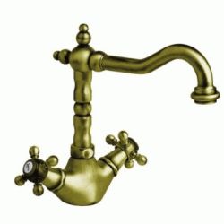 MONOBLOC DE LAVABO CLASICA 1866 LATON VIEJO CA�O RETRO CON VALVULA AUTOMATICA REF 212799 GROBER, MEZCLADOR BIMANDO DESAGUES AUTOMATICO 212 799 8435200010788 BALBULAS Lababos washbasin basin lavavos Lavabos Classic Vintage Epoca GRB labavo lavavo lababo Repisa