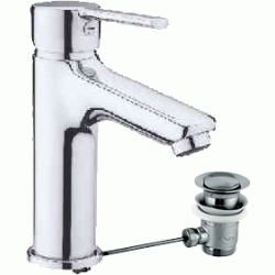 MONOMANDO DE LAVABO TENDER CROMADO CON VALVULA AUTOMATICA REF 912900 GROBER 8435200037976, MEZCLADOR DESAGUES AUTOMATICO GRIFERIAS GRIFOS CROMO CROMADA 912 900 BALBULAS Lababos washbasin basin lavavos Lavabos GRB Repisa single handle faucet tap labavo lavavo lababo MONOMANDOS Mezcladores Mezcladoras Grifer�as lever mixer