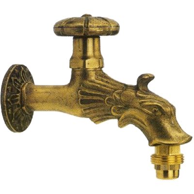 Grifo decorativo RENACIMIENTO de 1/2" Lat�n Natural Art.131-A IMTERSA 1V131A0, RENACIMIENTO DECORACION ARTISTICO grifos Grupo FRIFOS griferias basin GRIFER�AS CROMADA Repisa tap Mezcladoras Mezcladores mixer MONOMANDOS washbasin para agua media pulgada