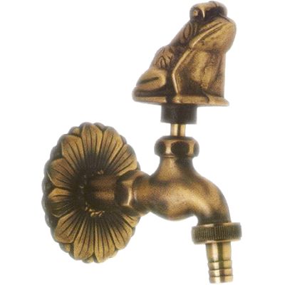 Grifo decorativo RANA de 1/2" con racor de manguera Lat�n acabado Bronce Art.148 IMTERSA 1V14800, RENACIMIENTO DECORACION ARTISTICO Racords Jardineria llaves Corte Portamangueras Porta-mangueras Porta Mangueras grifos Grupo FRIFOS griferias basin GRIFER�AS CROMADA Repisa tap Mezcladoras Mezcladores mixer MONOMANDOS washbasin para agua media pulgada