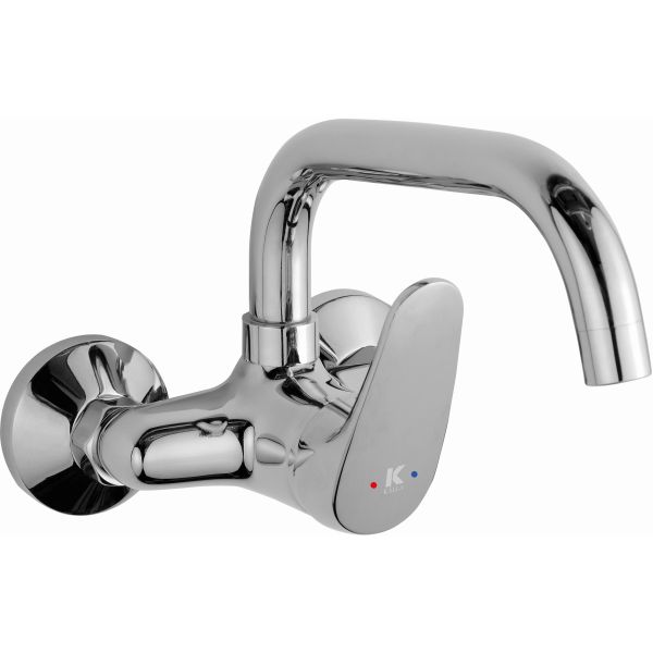 MONOMANDO DE FREGADERO MURAL ENKEL DE 11cm CON CAO CORTO ALTO DE TUBO REF. 23608CC CIS, Grifos griferas cocina pared grifo griferia grifera fregaderas MURAL Mezcladores Mezcladoras Tuberias baterias ECNMC baratos asequibles rebajados mdicos baratas econmicas rebajadas economicos 8435136705246