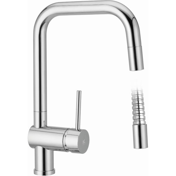 MONOMANDO DE FREGADERO VERTICAL KORSA CON CAO EXTRAIBLE REF. 23614 CIS, Fregadera Sinks Cocina Repisa Encimera Mezcladores Mezcladoras Grifos Griferias Bancadas ECNMC baratos asequibles rebajados mdicos baratas econmicas rebajadas economicos