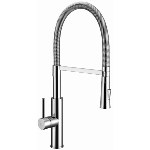 MONOMANDO DE FREGADERO VERTICAL PILOT ACERO CON CAO CISNE REF. 23630 CIS, Fregaderas fregaderos picas repisa bancada kitchen faucet one lever GRIFERIAS GRIFOS MEZCLADOR GRIFOS CRO CROMO CROMADA sink ALTO HIGH cocina lavadero lavadora negro rociador orientable 8435136001959