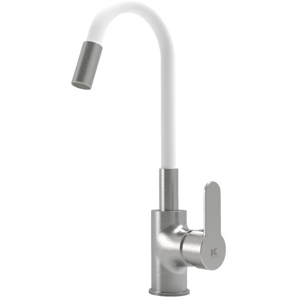 Monomando fregadero cao flexible blanco omnia CIS 23631B, 