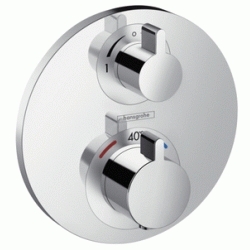 MEZCLADOR TERMOSTATICO BAO DUCHA EMPOTRADO ECOSTAT S CROMO LLAVE PASO E INVERSOR REF 15758000 HANS, MEZCLADOR GRIFOS GRIFERIAS PLATO DUCHA EMPOTRAR EMPOTRADO ENCASTRAR MONOMANDOS TERMOSTATICAS Pomo Baera thermostatic shower valve mixer wall mounted hung built-in build in bath for