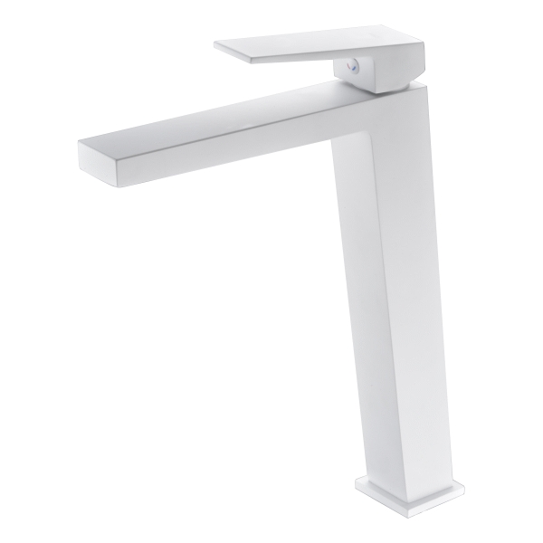 Monomando alto de lavabo ART Blanco Mate IMEX BDAR025-3BL, 