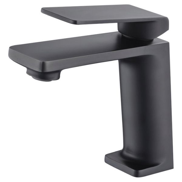 MONOMANDO DE LAVABO FIYI NEGRO MATE REF: BDF016-1NG IMEX, labavos lababos labavos Mezcladores Mezcladoras Grifos Griferias Repisas Bancadas Series Colecciones Single Lever handle faucet tap